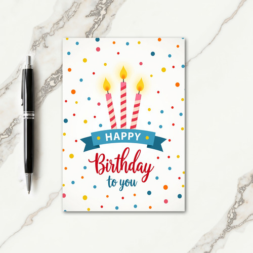 Simple Celebration Birthday Card