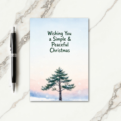 Simple Christmas Card Verses Card