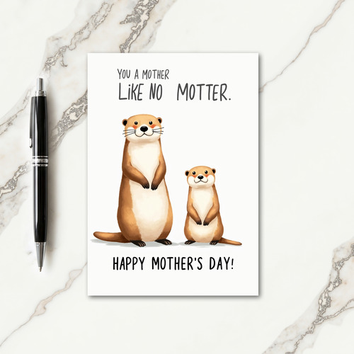 Simple Creatures Family Card