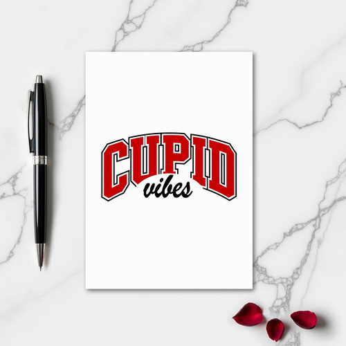 Simple Cupid Vibes Card