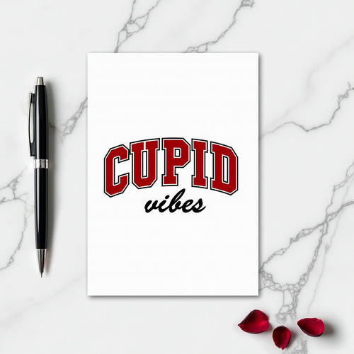 Simple Cupid Vibes Greeting Card