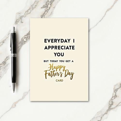 Simple Dad Love Card