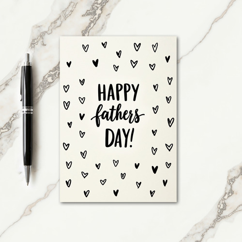 Simple Fathers Day Art Card