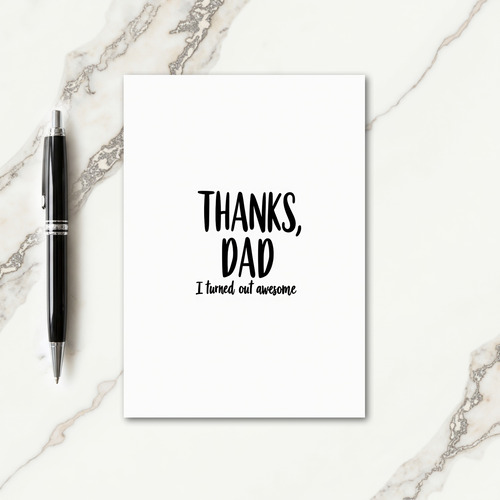 Simple Fathers Day Love Card
