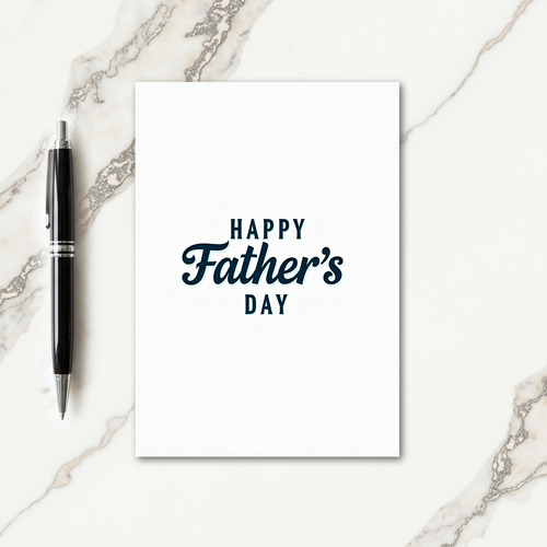 Simple Fathers Day Serif Card