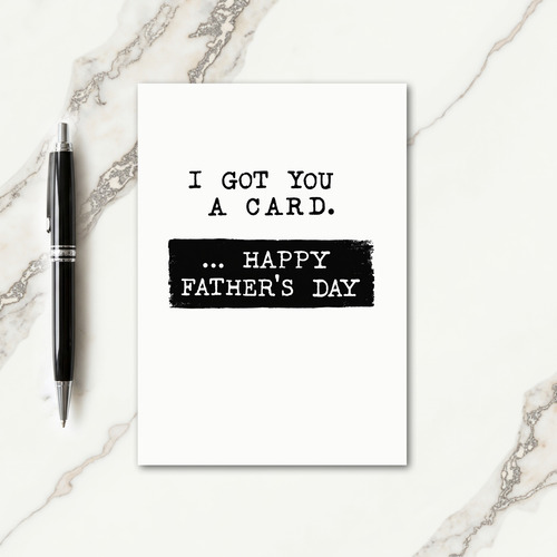 Simple Fathers Day Texture Card