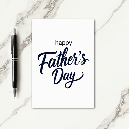 Simple Happy Fathers Day Card