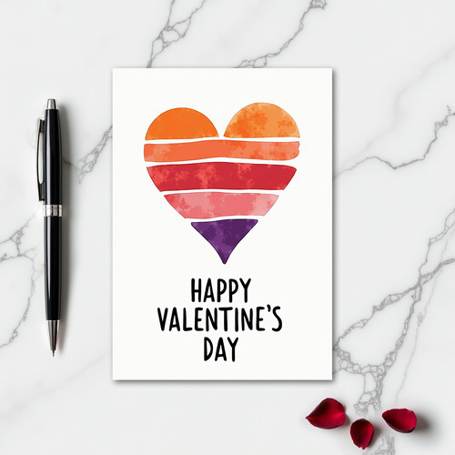 Simple Happy Valentines Day Card