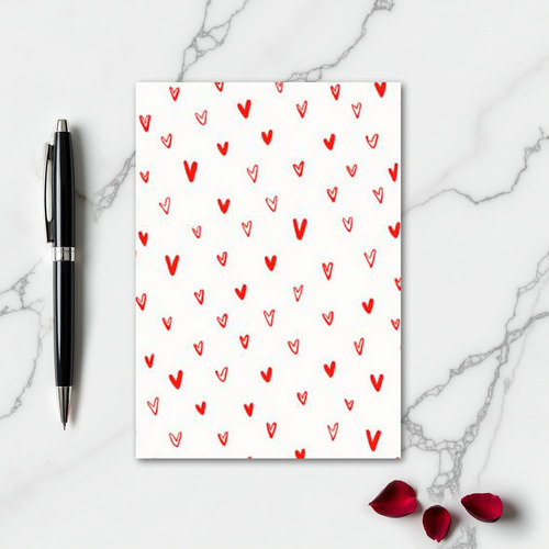 Simple Heart Doodles Card
