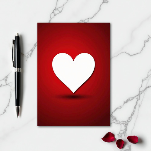 Simple Heart Love Card