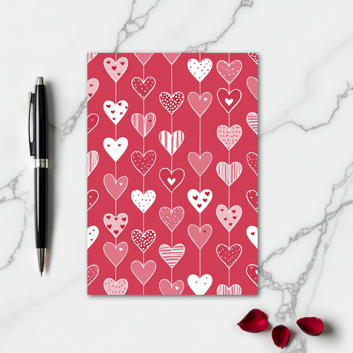 Simple Heart Pattern Love Card