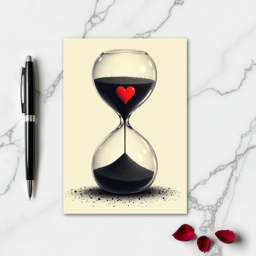 Simple Heart Time Card