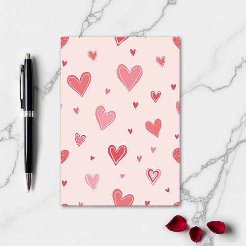 Simple Hearts Love Card