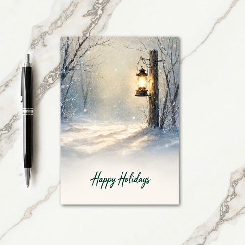 Simple Holiday Card Greetings Card