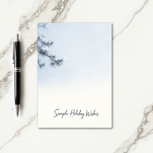 Simple Holiday Wishes Card