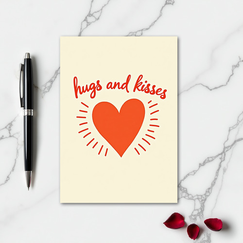 Simple Hugs And Kisses Card