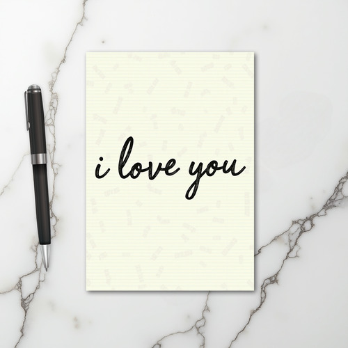 Simple I Love You Card