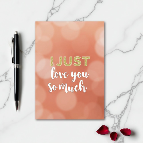Simple I Love You So Much Card