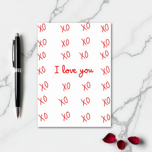 Simple I Love You Xo Card