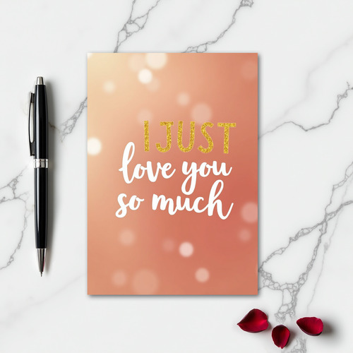 Simple Just Love So Much Card