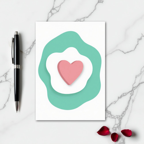 Simple Layered Heart Card