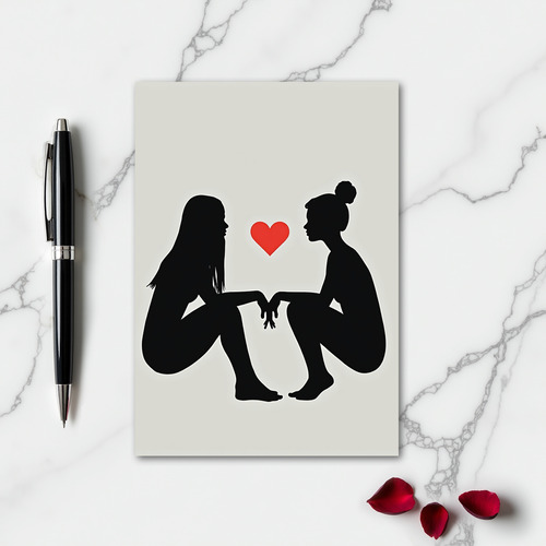 Simple Lesbian Love Card