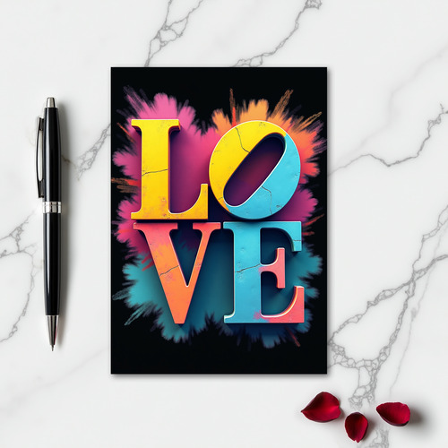 Simple Love Burst Card