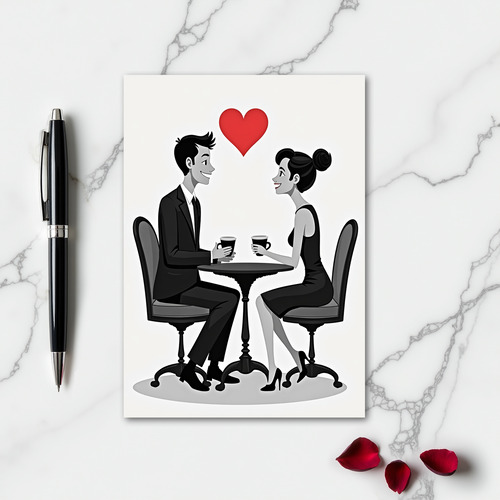 Simple Love Coffee Date Card