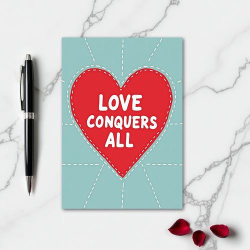 Simple Love Conquers All Card