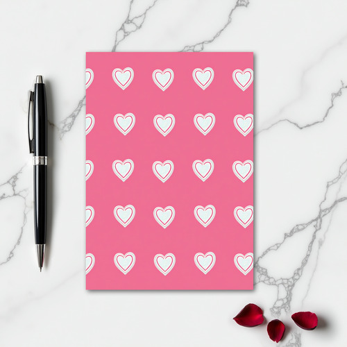 Simple Love Heart Pattern Card