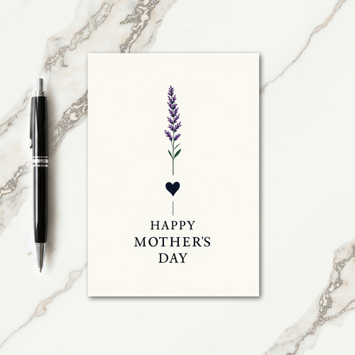 Simple Love Mothers Day Card