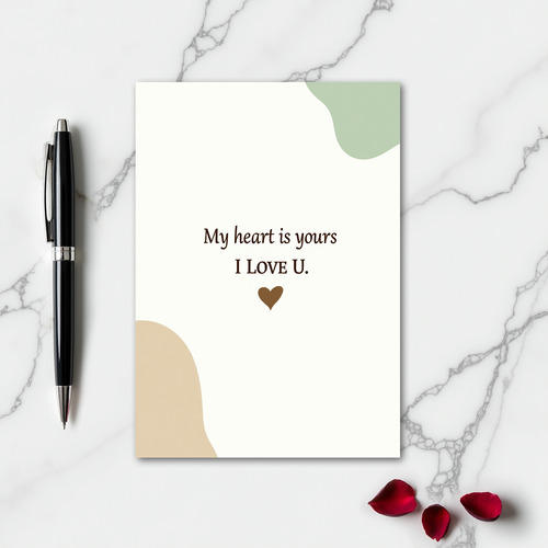 Simple Love Organic Matte Card