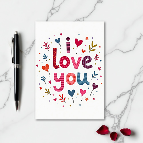 Simple Love Polka Dot Card