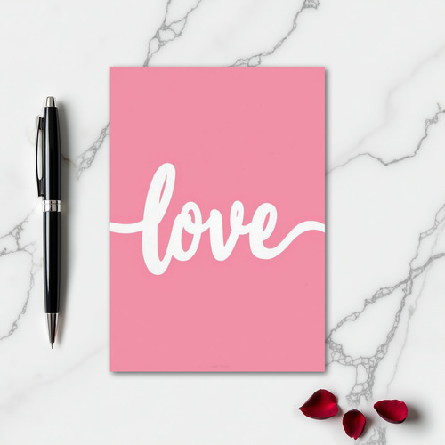 Simple Love Script Card