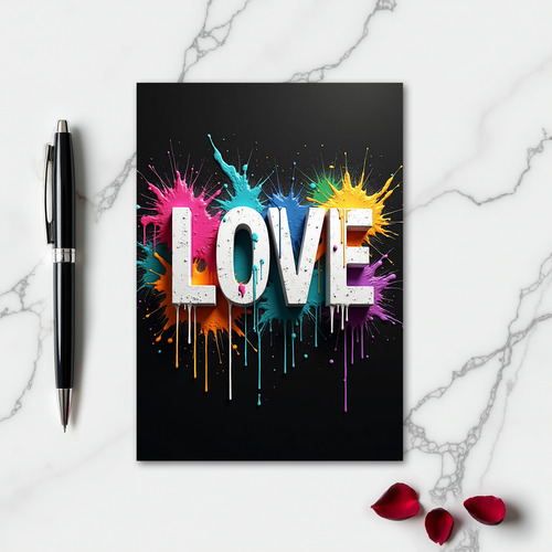 Simple Love Splash Card