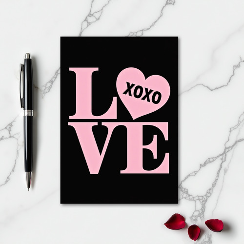 Simple Love Xoxo Heart Card