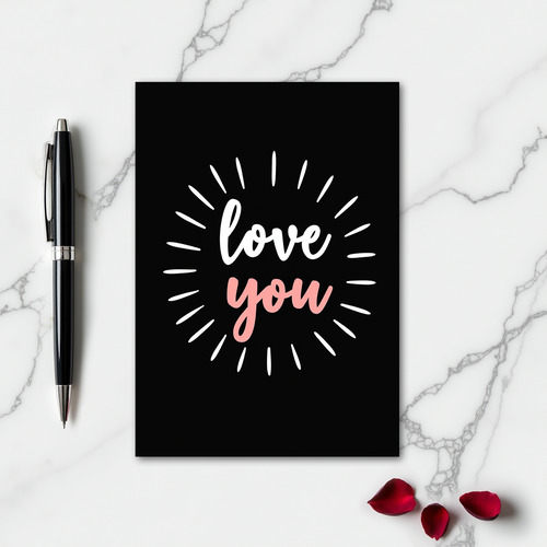Simple Love You Expression Card