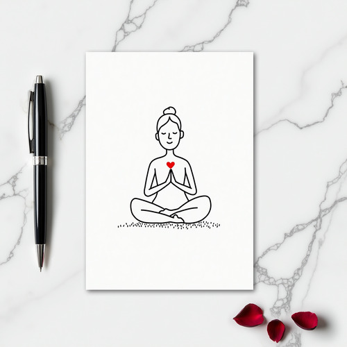 Simple Meditation Love Card