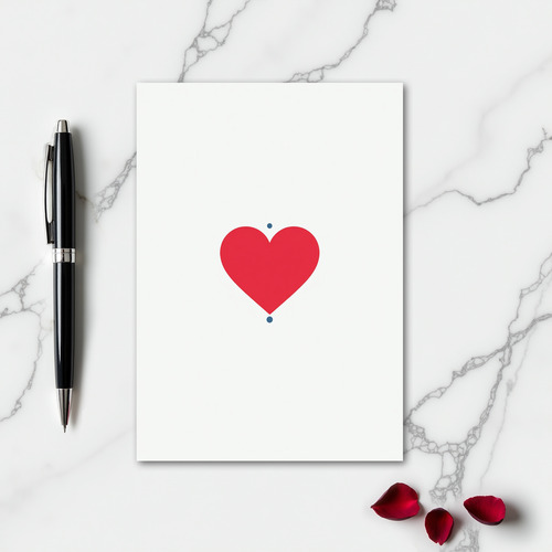 Simple Minimalist Heart Card