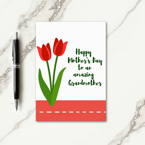 Simple Mothers Day Floral Card