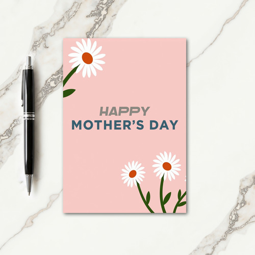 Simple Mothers Day Flower Card