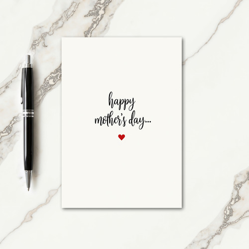 Simple Mothers Day Love Card