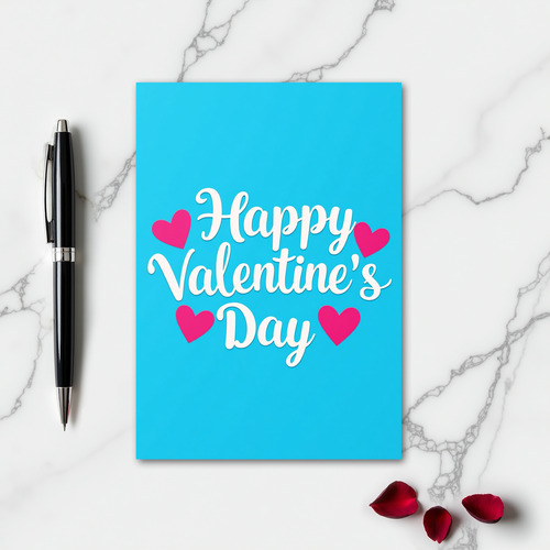 Simple Paper Cut Valentines Day Card