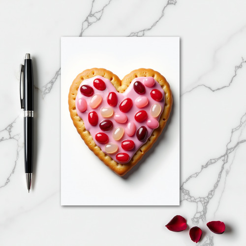 Simple Pink Candy Heart Card