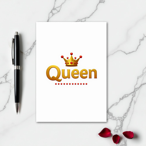 Simple Queen Crown Card
