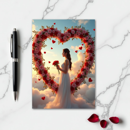 Simple Romantic Roses Card