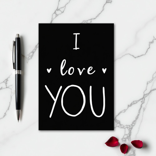 Simple Smooth I Love You Card