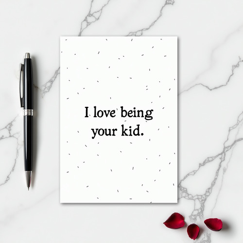 Simple Sprinkle Kid Love Card