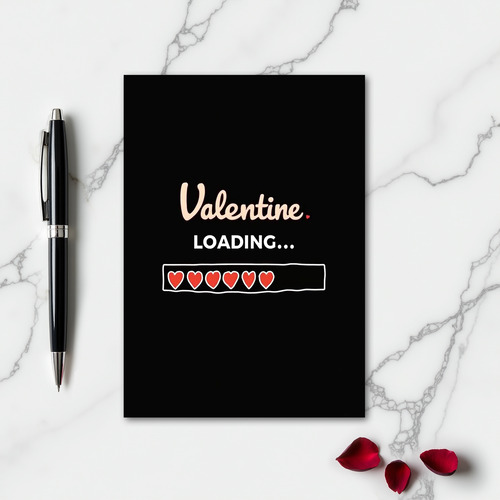 Simple Valentine Loading Hearts Card
