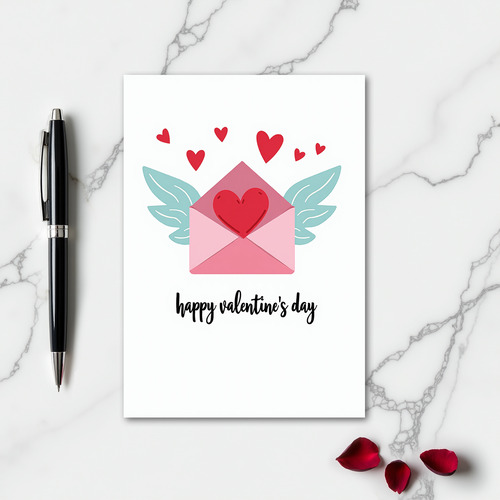 Simple Valentines Love Letter Card